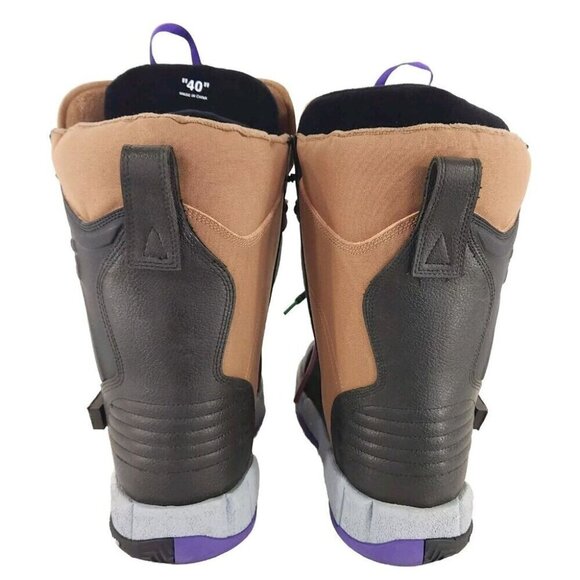 Off-White High Top Snow Sneaker Boots EU 40 US 10 Women's Black Brown Virgil - Picture 7 of 15